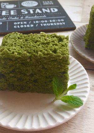 レンジで簡単！低糖質しっとり抹茶ケーキ♡-レシピのメイン写真