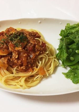 アレンジ自在！トマト缶で特製ミートソース-レシピのメイン写真