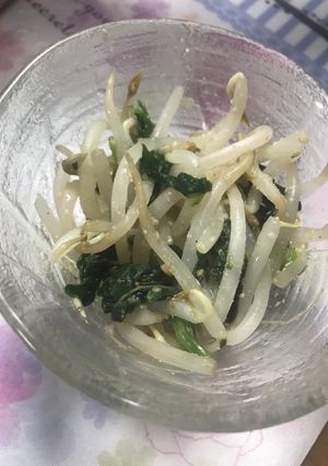 野菜高騰お助け！簡単もやしの胡麻和え-レシピのメイン写真