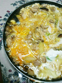 白菜入り☆汁多めのトロふわ親子丼♪-レシピのメイン写真