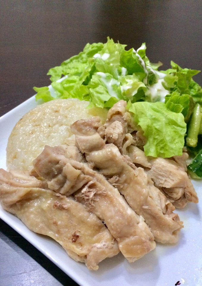 炊飯器だけ！我が家のカオマンガイ-レシピのメイン写真