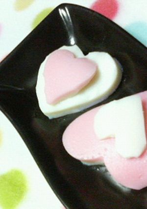 ✿ピンクかまぼこで❀ダブルハート✿-レシピのメイン写真