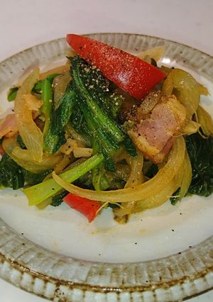 ストックの茹で野菜・カレー風味炒め-レシピのメイン写真