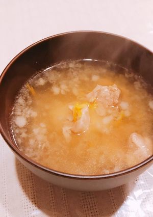 大根おろしと鶏肉のほっこり和風スープ-レシピのメイン写真