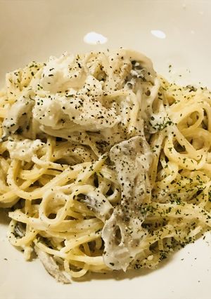 きのことリコッタチーズソースのパスタ-レシピのメイン写真
