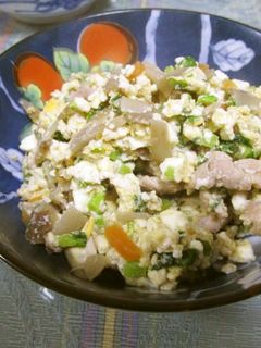 低糖質でエコな炒り豆腐-レシピのメイン写真