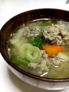 栄養満点!つみれ汁♡-レシピのメイン写真