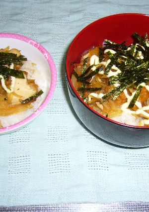 マヨから丼☆　めんつゆでからあげリメイク-レシピのメイン写真
