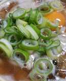 シモフリシメジと打ち豆のなべ焼きうどん