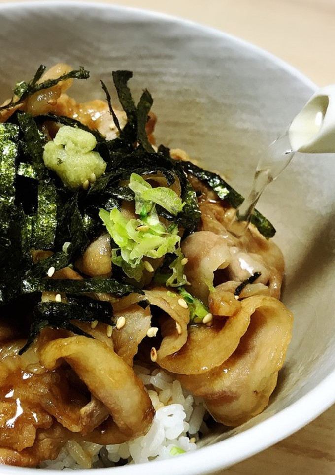 お昼ご飯に♩簡単豚肉のひつまぶし風-レシピのメイン写真
