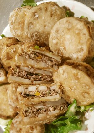 レンコンはさみ揚げ-レシピのメイン写真