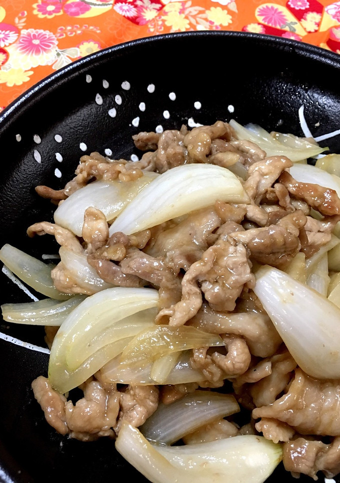 春ですね♪新玉ねぎと豚肉のとろみ炒め-レシピのメイン写真