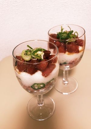 マグロの山芋グラス-レシピのメイン写真