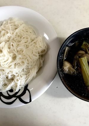 わが家の温つけそうめん-レシピのメイン写真