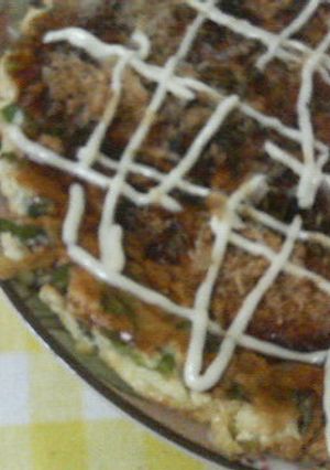 豆腐ハンバーグ＋αでお好み焼き-レシピのメイン写真