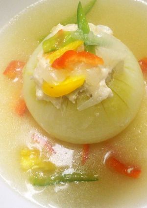 炊飯器で玉ねぎの肉詰め（玉ねぎ坊主）-レシピのメイン写真