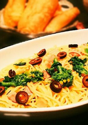 *菜の花とベーコンのパスタ*-レシピのメイン写真