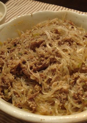 ご飯にあうよ☆お肉たっぷり麻婆春雨-レシピのメイン写真