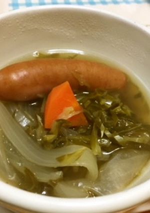 キャベツの外葉でフツーにスープ-レシピのメイン写真