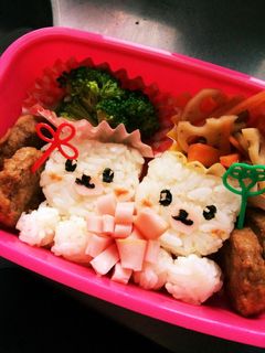 幼稚園の遠足に…Wクマさん弁当♡-レシピのメイン写真