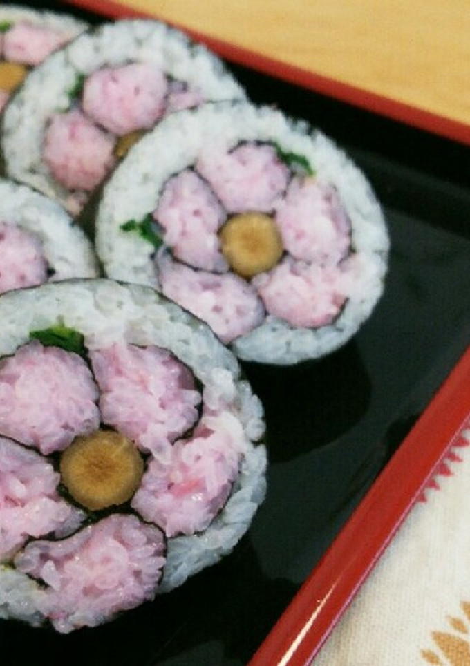 お花ののり巻き お花見 お弁当-レシピのメイン写真