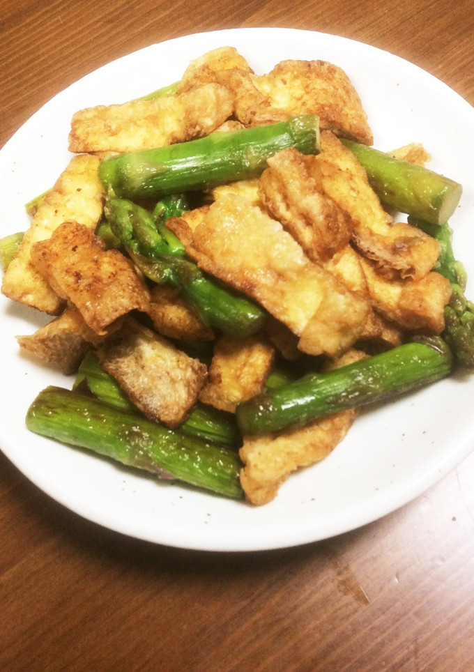 薄上げとアスパラのバター醤油炒め-レシピのメイン写真