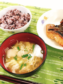 麩と卵のふわふわ汁(天理市給食)-レシピのメイン写真