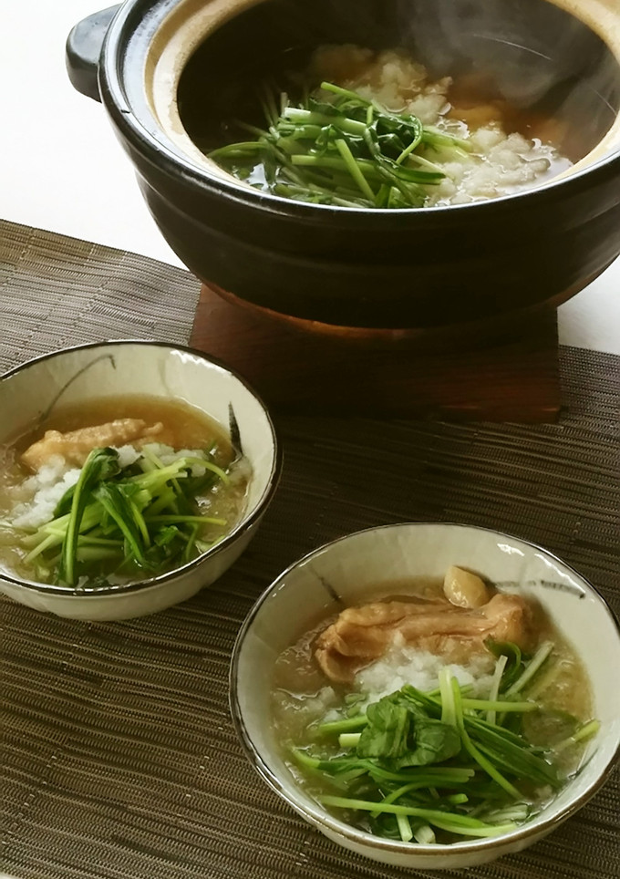京壬生菜と鶏肉のおろし煮-レシピのメイン写真