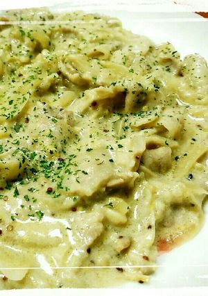 豚肉の粒マスタードクリーム煮-レシピのメイン写真