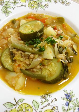 サルディーニャ風魚介入り野菜スープ-レシピのメイン写真