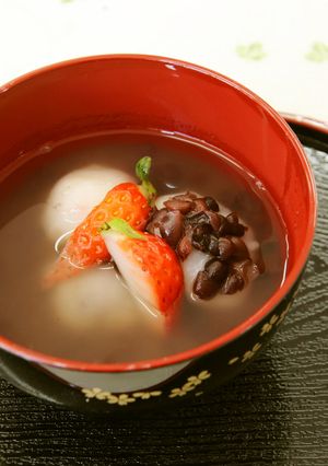 イチゴぜんざい-レシピのメイン写真