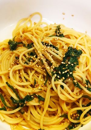 初心者でも簡単＊梅とシソのパスタ＊-レシピのメイン写真
