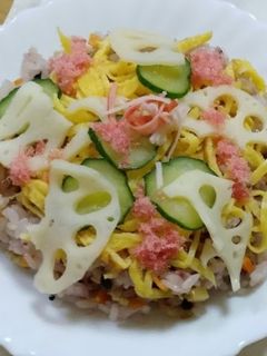 ひな祭りに!手作り五目のちらし寿司-レシピのメイン写真