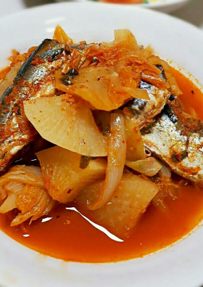 꽁치김치조림 ☆ サンマキムチの煮付け-レシピのメイン写真