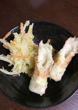 野菜かき揚げとちくわ磯辺揚げ-レシピのメイン写真