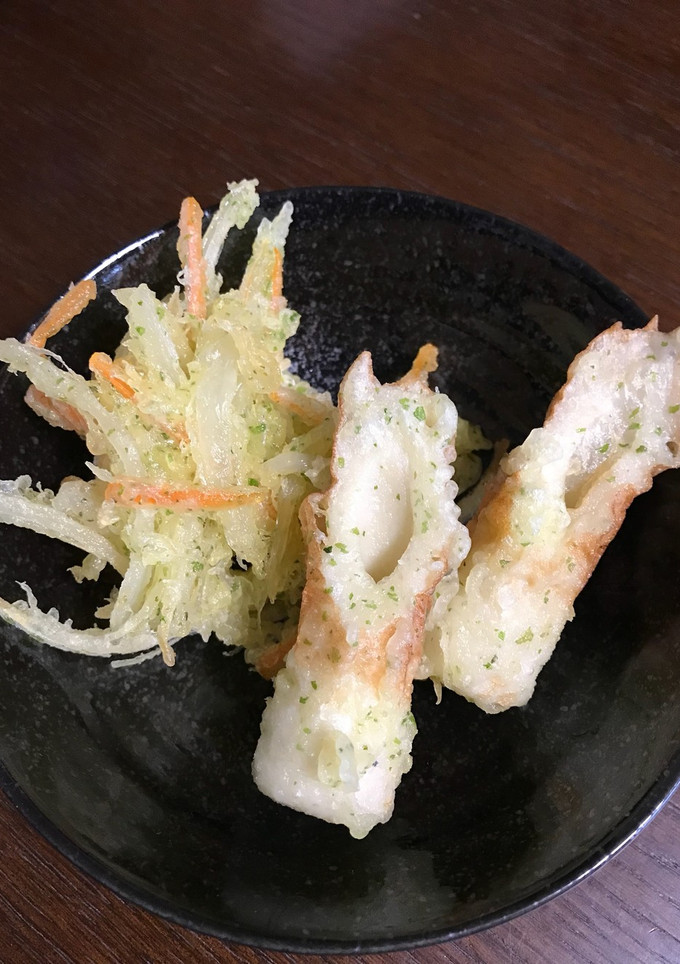 野菜かき揚げとちくわ磯辺揚げ-レシピのメイン写真