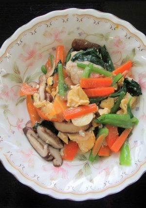 鶏のささみと小松菜のとろみ炒め-レシピのメイン写真