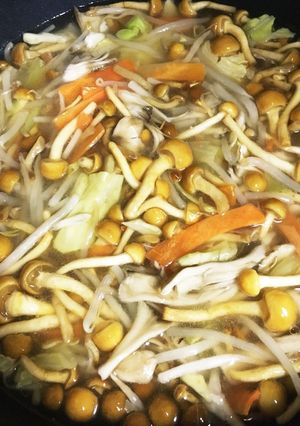 ✱キノコ＆カット野菜で簡単ネバ汁-レシピのメイン写真