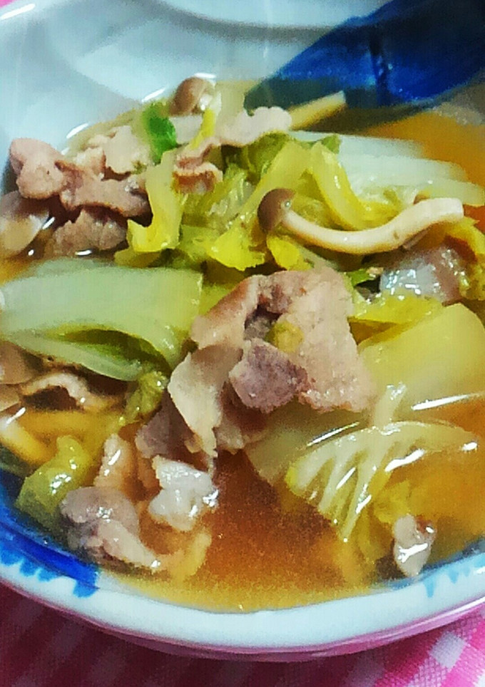 はくさいと豚肉の煮びたし-レシピのメイン写真