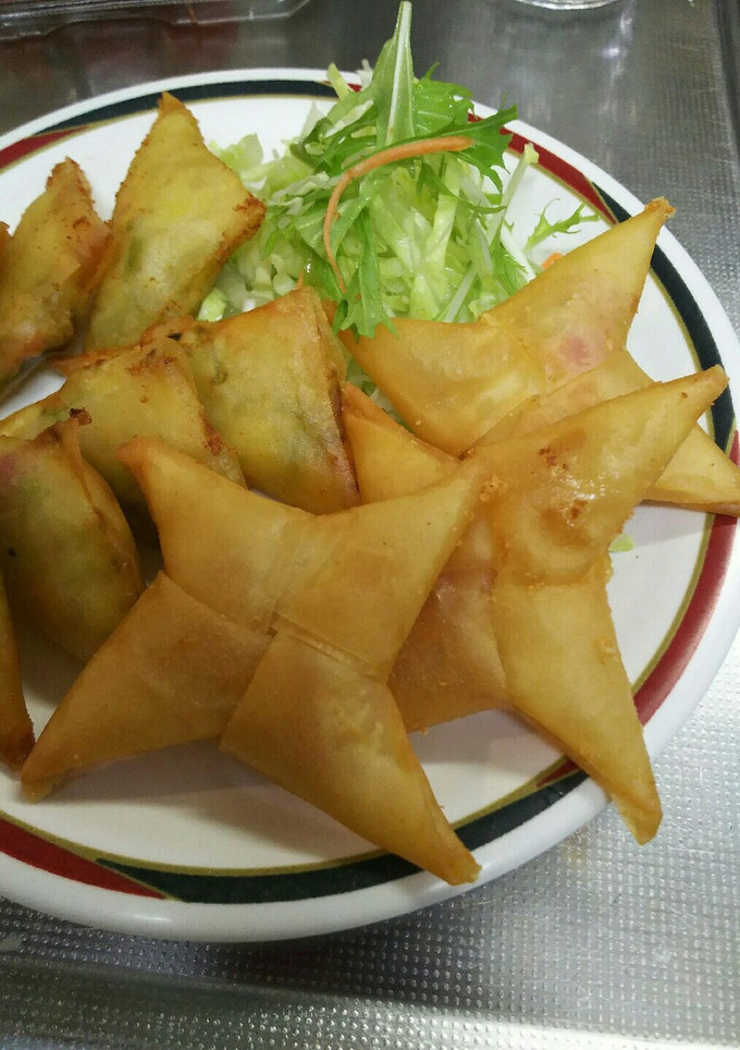 手裏剣の春巻つくってみました-レシピのメイン写真