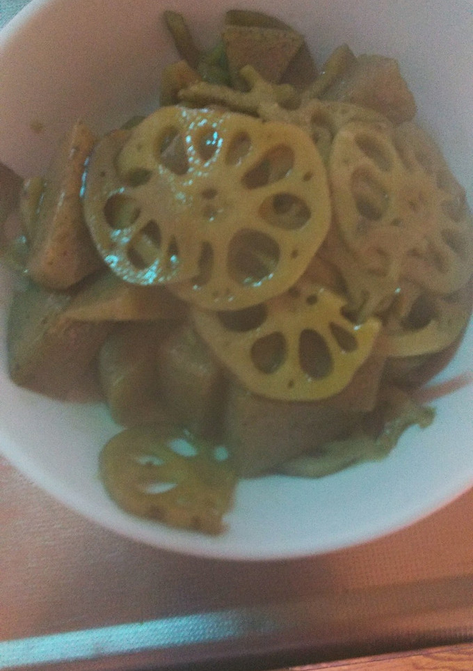 蓮根と蒟蒻のピリ辛煮-レシピのメイン写真