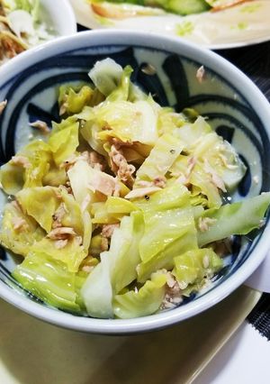 あと一品 キャベツとﾂﾅの煮浸し-レシピのメイン写真