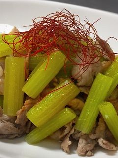 ふきと豚肉の炒め物-レシピのメイン写真