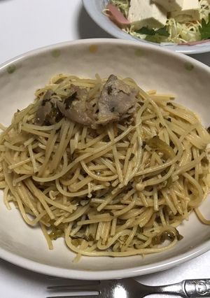 豚肉と高菜のバター醤油パスタ♪-レシピのメイン写真