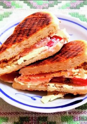 生ハムとトマトのパニーニ-レシピのメイン写真