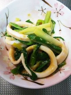 いかとあさつきの酢味噌あえ-レシピのメイン写真