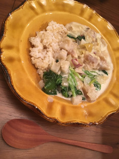 鶏とリンゴのクリーム煮-レシピのメイン写真