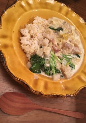 鶏とリンゴのクリーム煮-レシピのメイン写真