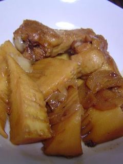 竹の子と鶏手羽元の煮込み-レシピのメイン写真
