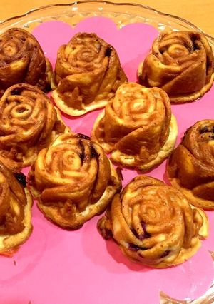 ローズパン ブルーベリーチーズケーキ-レシピのメイン写真